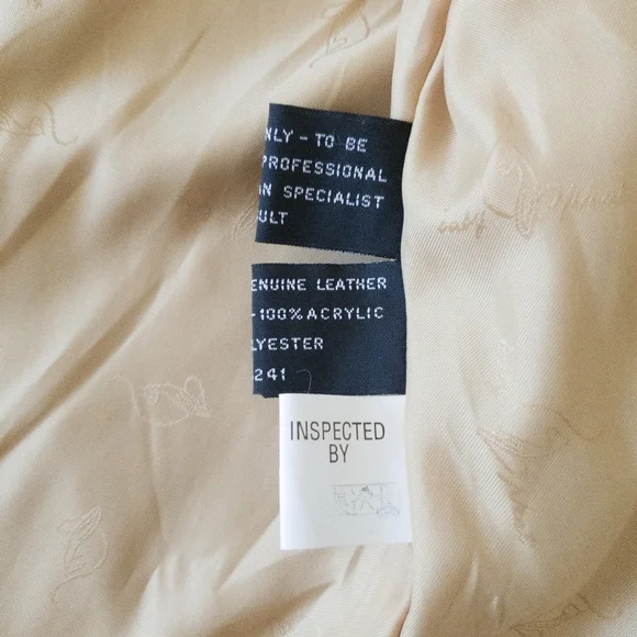 Baby Phat Vintage Genuine Leather Animal Print High Collar Jacket - Picture 11 of 13